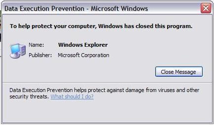Microsoft Windows Data Execution Prevention